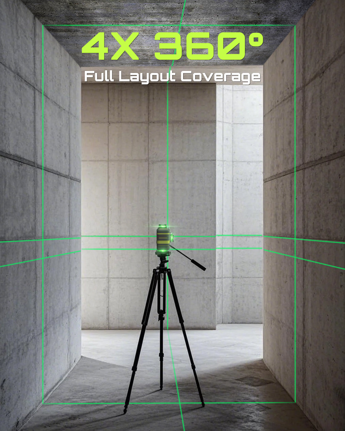 LasGoo LG-4D Laser Level in Action - Precision Measuring