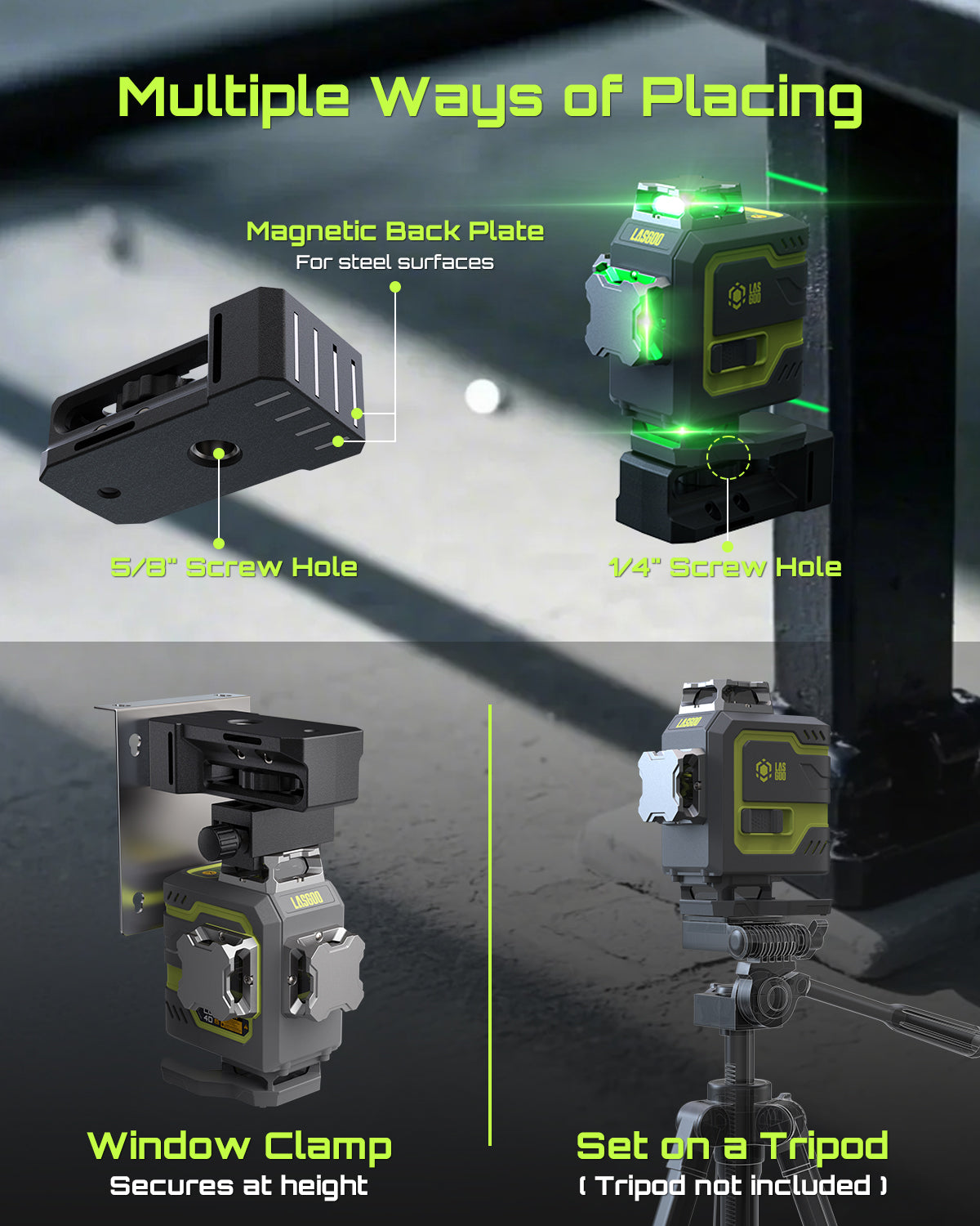 LasGoo LG-4D Laser Level in Action - Precision Measuring