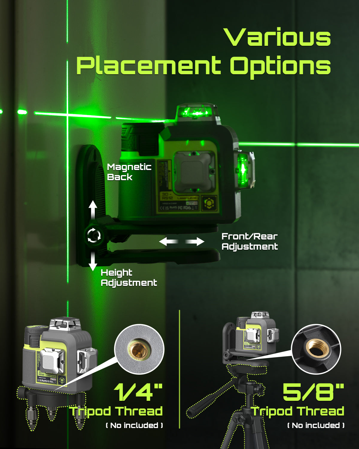 LasGoo RS12 – High Precision Measuring Tool for Home & Professional Use